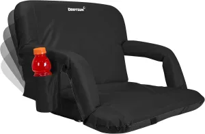 Driftsun Extra Wide Stadium Seats with Back Support - Deluxe Foldable Stadium Chairs for Bleachers - Folding Waterproof Sport Chair - Easy to Transport