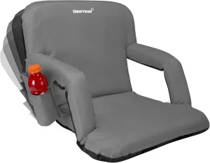 Driftsun Stadium Seats with Back Support, Deluxe Bleacher Chairs with Support Cushion, Padded Seats with Waterproof Chair