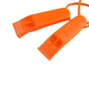 EchoBlast™ Survival Whistle 2-Pack – High-Decibel Safety Whistles with Reflective Lanyards