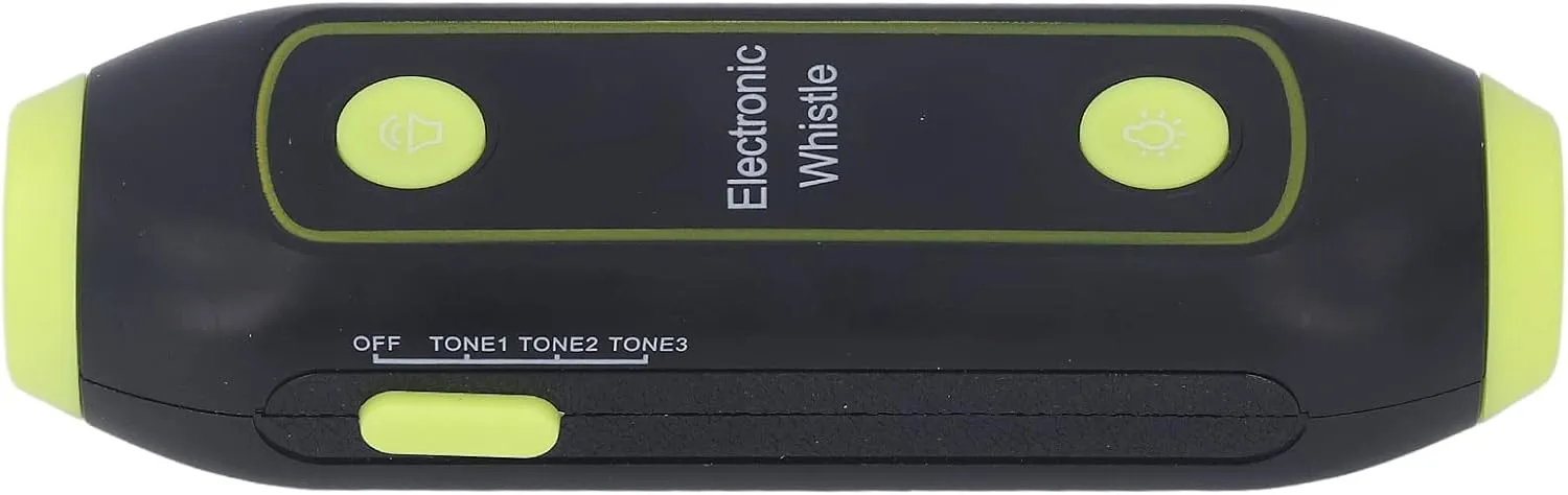 Electronic Whistle 3 Blow Whistle LED Light for Training Sports and Emergencies (Green)