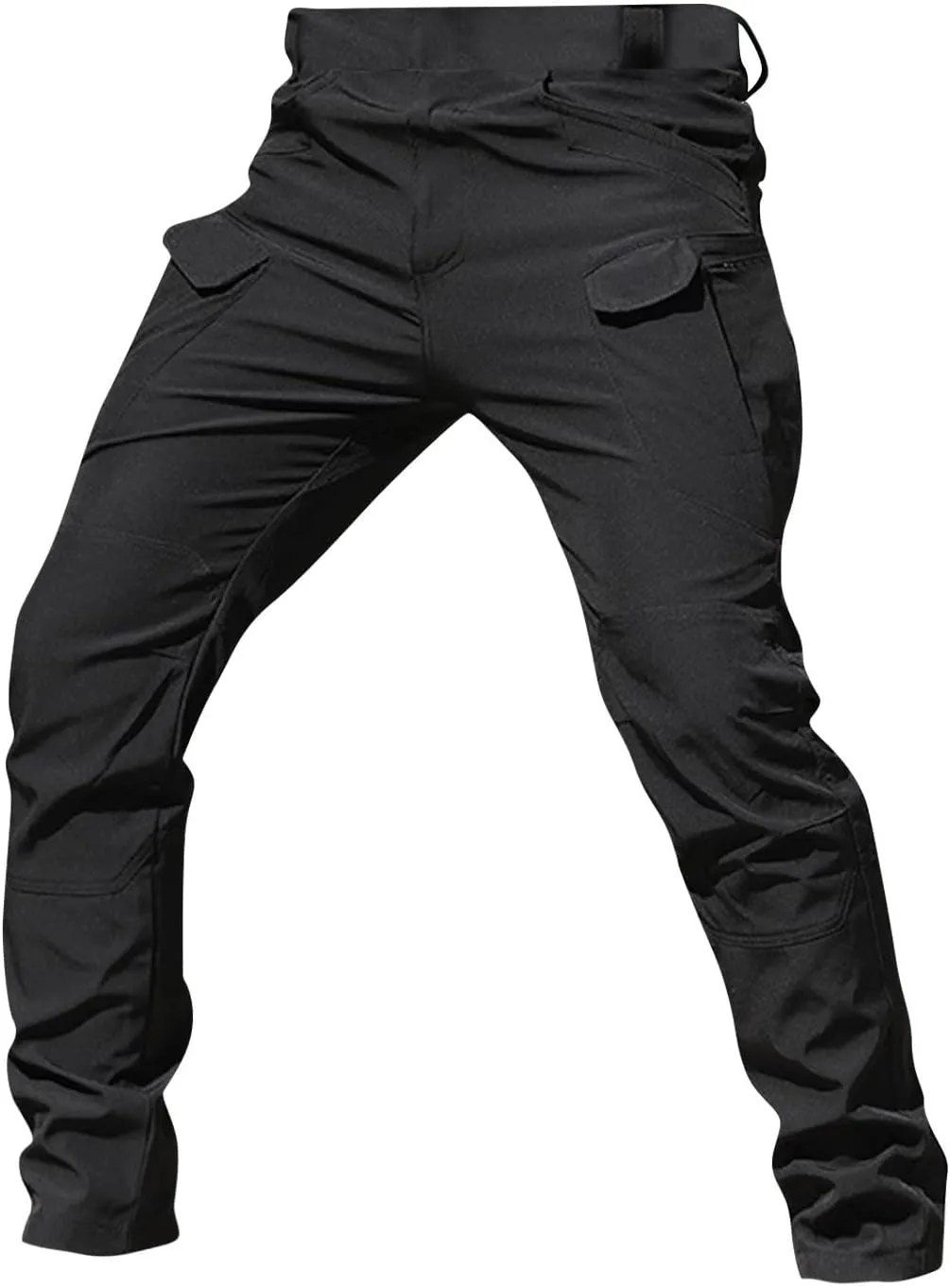 eoeioa Mens Cargo Pants Relaxed Fit Work Hiking Pants Stretch Tactical Pants Lightweight Outdoor Travel Pants w/Multi Pockets