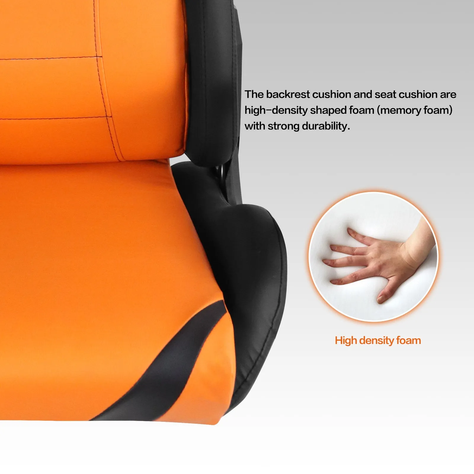 Ergonomic Gaming Chairs for Adults with High-Density Memory Foam | Swivel Comfortable Office Chair, Big and Tall Video Game Chair, High Back Computer Chair for Home, Office