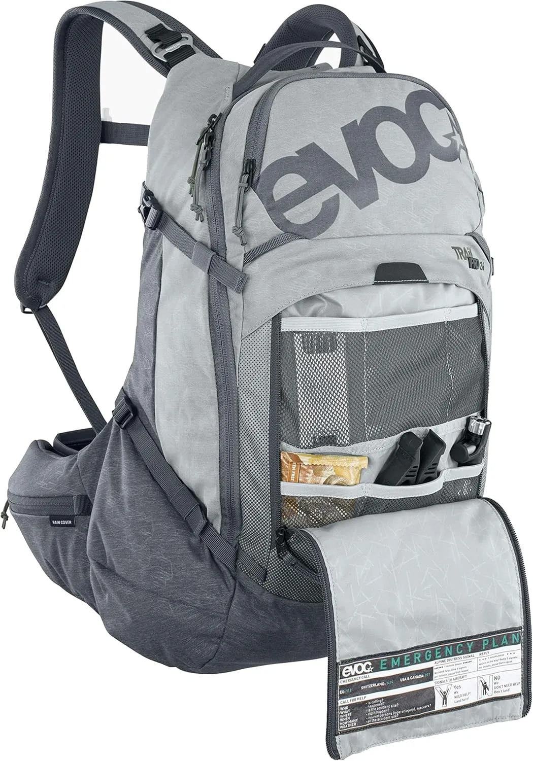 EVOC Backpack, Stone-Carbon Grey, Small-Medium