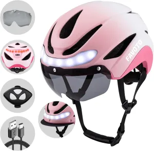 Favoto Bike Helmet with Turn Signals Lights - Smart Helmets for Adults Men Women - CPSC Certified Lightweight Bike Helmets - Road Bicycle E-Bikes MTB Commuter
