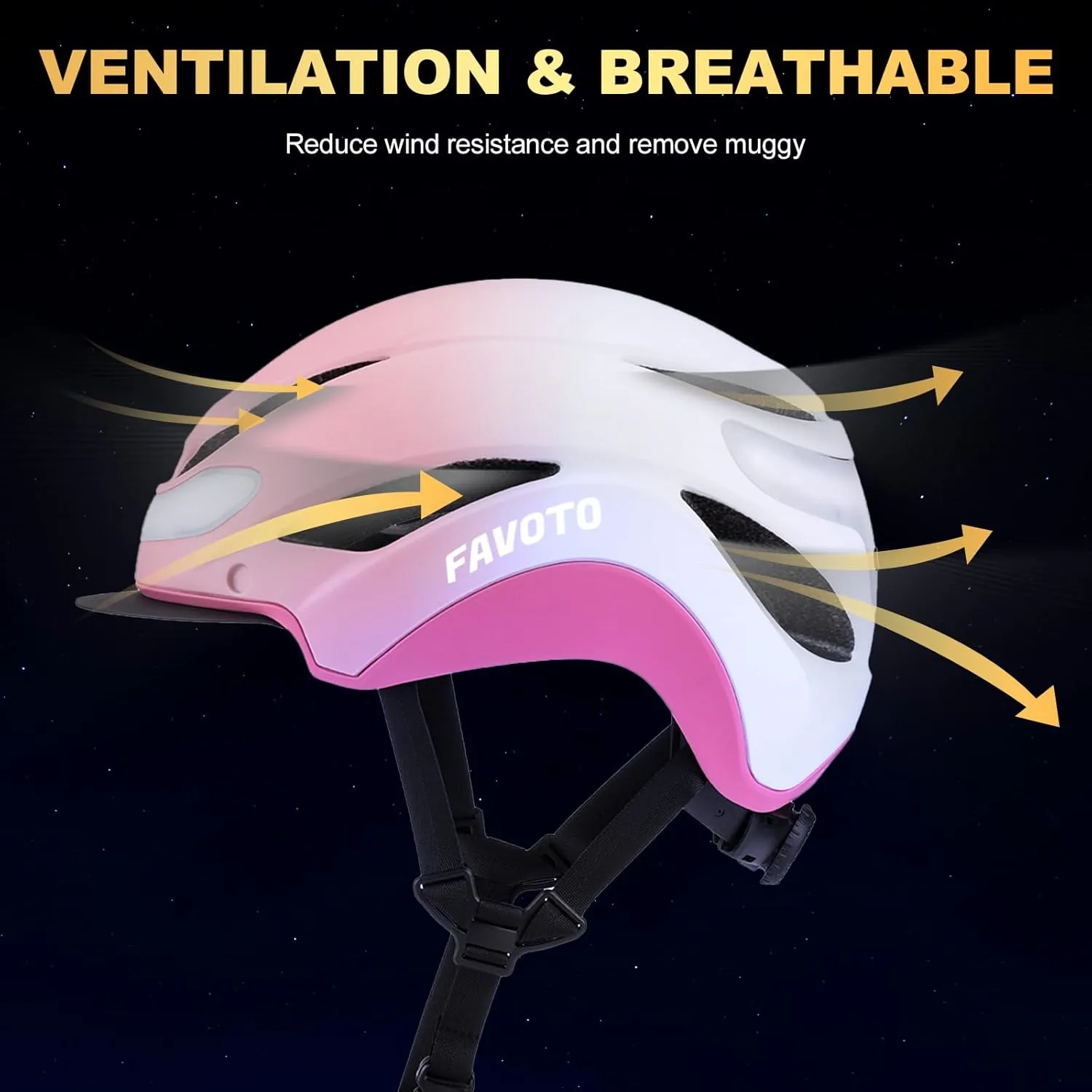 Favoto Bike Helmet with Turn Signals Lights - Smart Helmets for Adults Men Women - CPSC Certified Lightweight Bike Helmets - Road Bicycle E-Bikes MTB Commuter