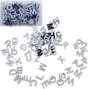 Firlar 124Pcs Magnetic Letters, Uppercase Alphabet ABC Magnets for Fridge Refrigerator, Foam Alphabet Letters Refrigerator Magnets Educational Tools for Spelling and Learning, White