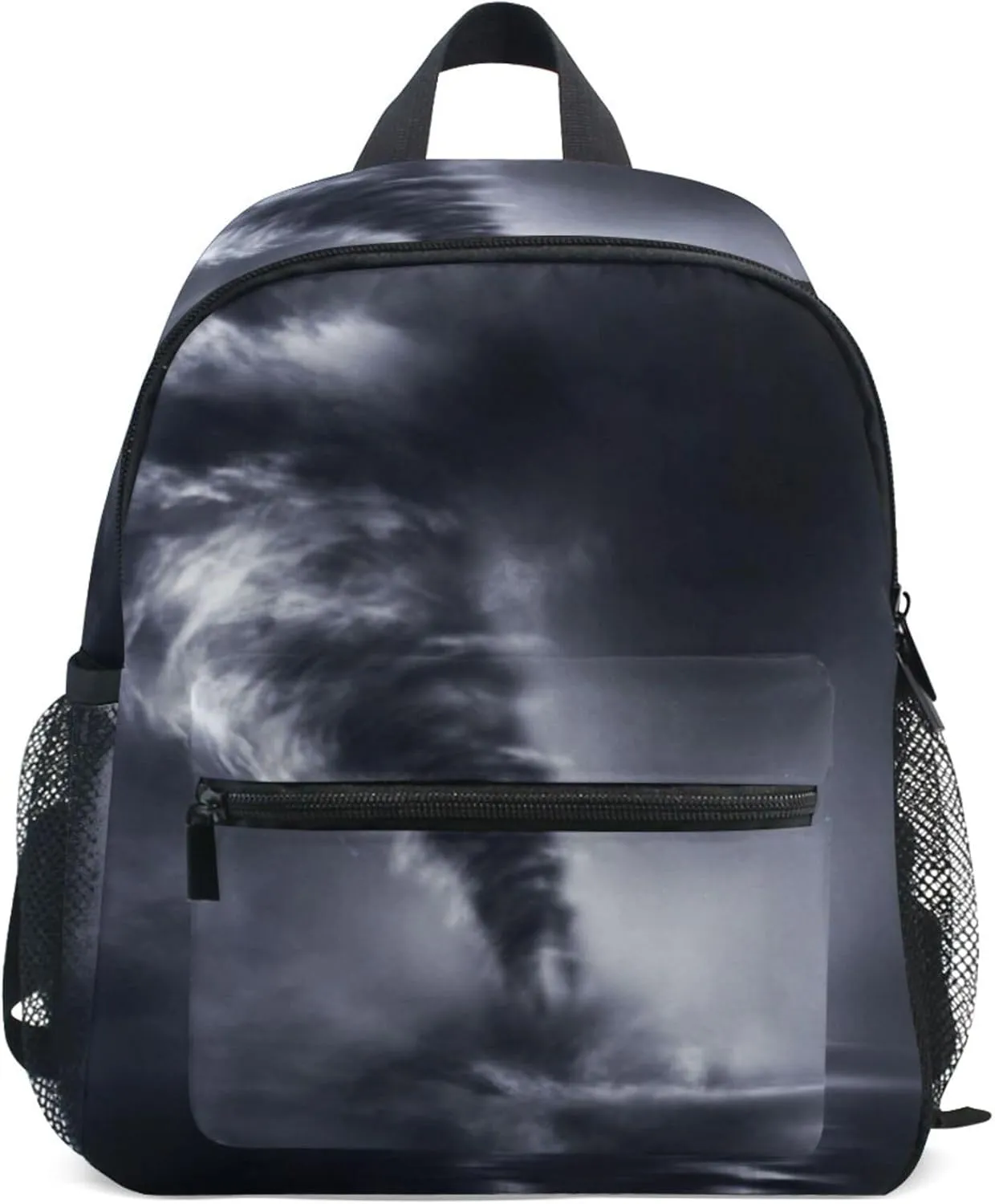Fisyme Storms Tornadoes Ocean Toddler Backpack School Bag Kids Daypacks for Kindergarten Preschool Nursery Girls Boys, S