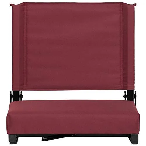 Flash Furniture Grandstand Comfort Seats by Flash with Ultra-Padded Seat in Black