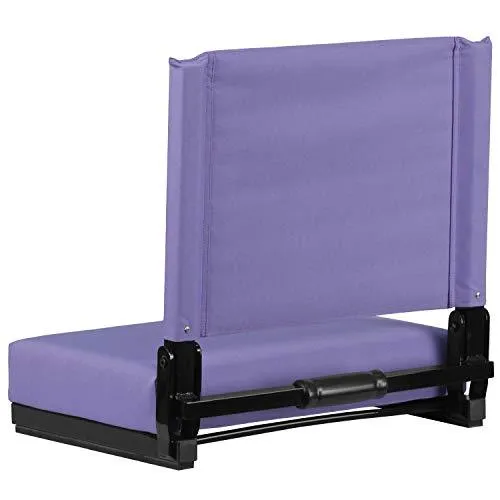 Flash Furniture Grandstand Comfort Seats by Flash with Ultra-Padded Seat in Black
