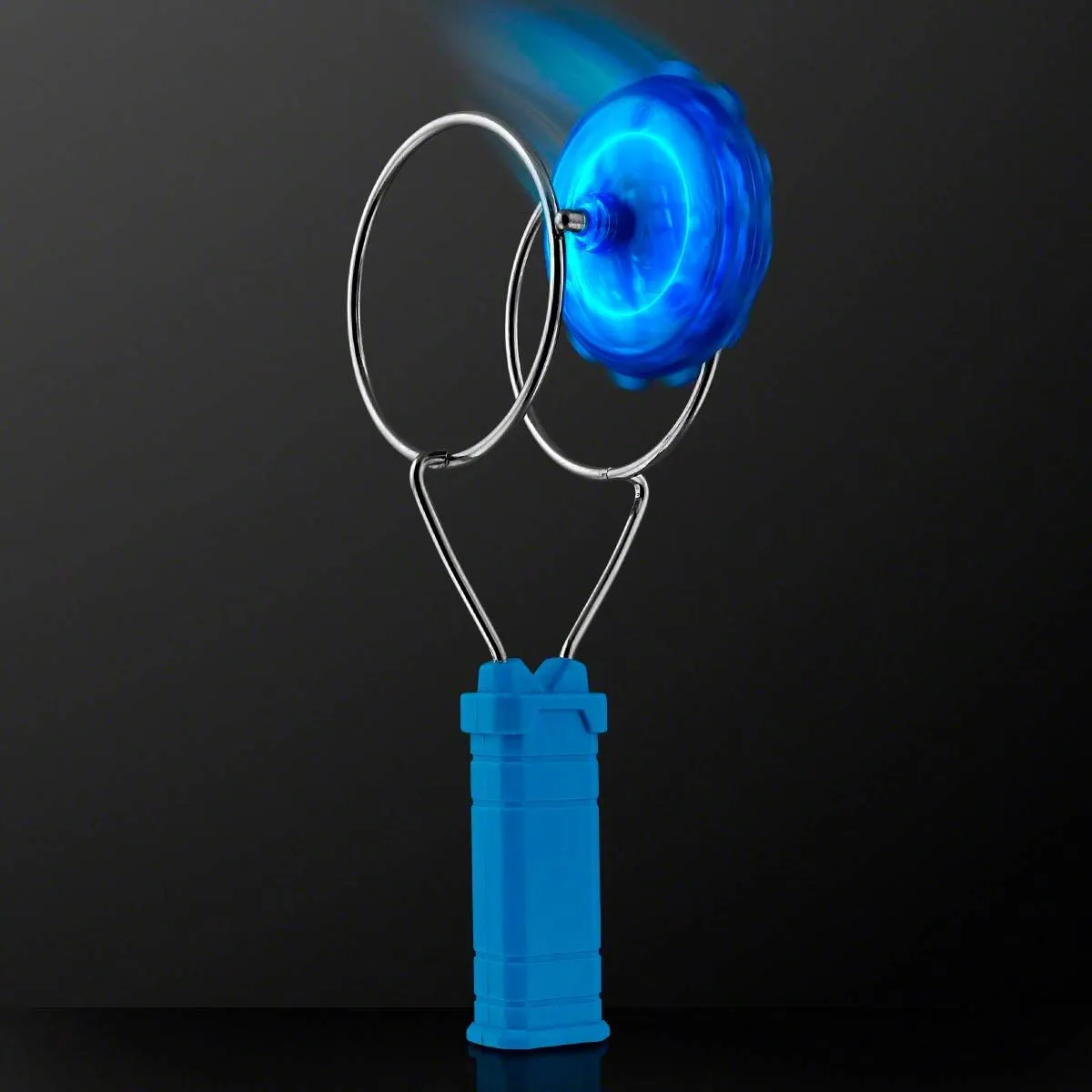 FlashingBlinkyLights LED Magnetic Light Up Gyro Wheel Light Spinner Toy