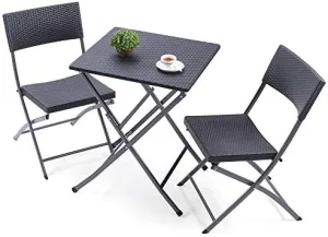 Foldable plastic  table and chair