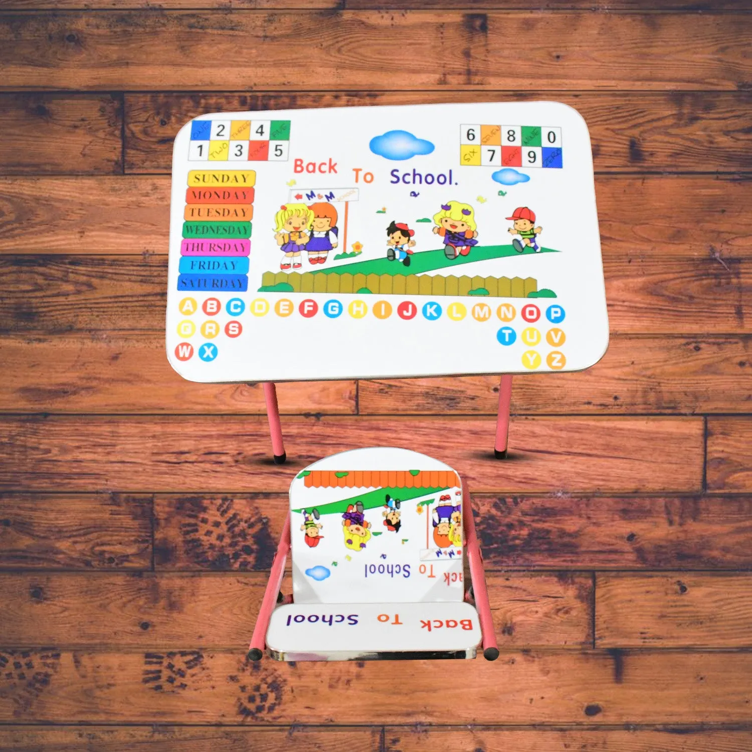 Foldable Study Table & Chair Set (2 Pc Set)