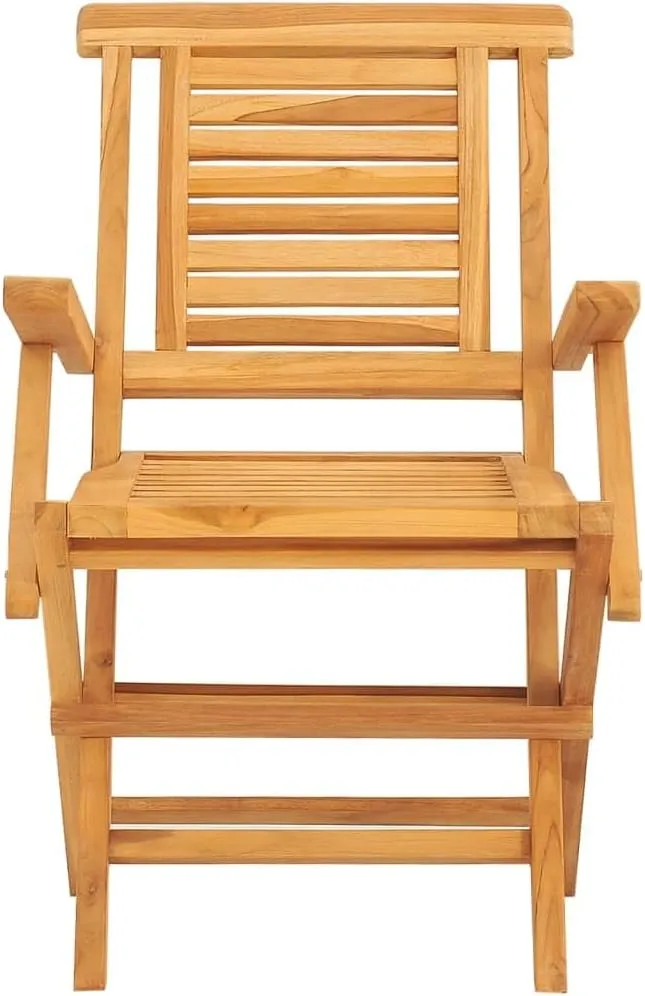 Folding Patio Chairs 2 Pcs 22"x24.8"x35.4" Solid Wood Teak Outdoor Furniture, Comfortable Lounge Accent Chairs for Patio, Lawn, Beach, Camping and Dining