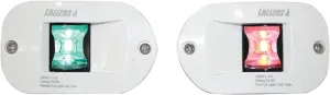 FOS LED 112.5 Degree Port & Starboard Light Side Recessed Mount with White Housing, 12"