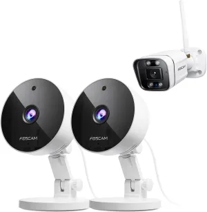 FOSCAM C5M 3K Security Camera Indoor, 2.4g & 5g WiFi Magnetic Mini Dog/Cat/Pet/Baby Camera, V5P 3K 5MP Security Cameras Wireless Outdoor