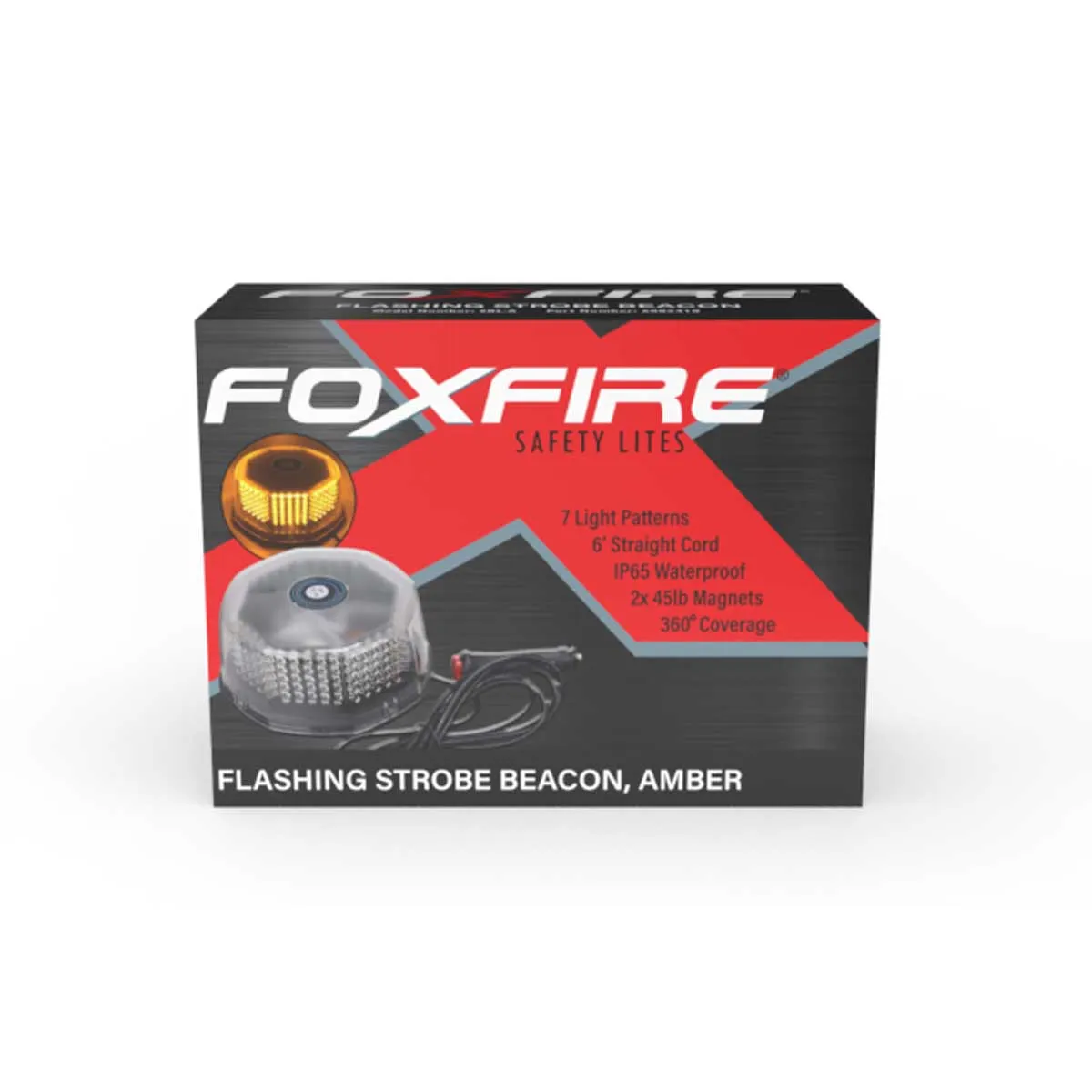 Foxfire Flashing Strobe Beacon, Amber