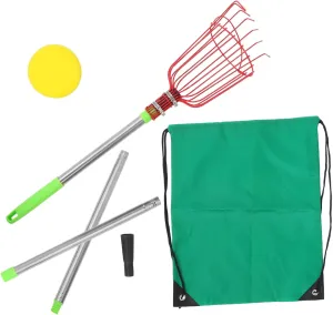 Fruit Picker Fruit Bag Fruit Grabber Reacher Tool Grabber Fruit Picks Picker Nut Picker Upper Blueberry Picker Fruit Basket Red Stainless Steel