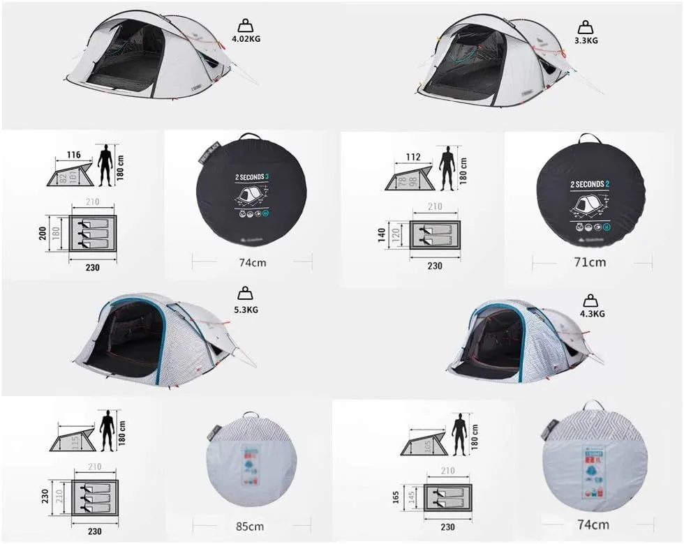 Fully Automatic Double Layer Waterproof Sunscreen Tent Outdoor Individual Four Seasons Ultralight Family Tent