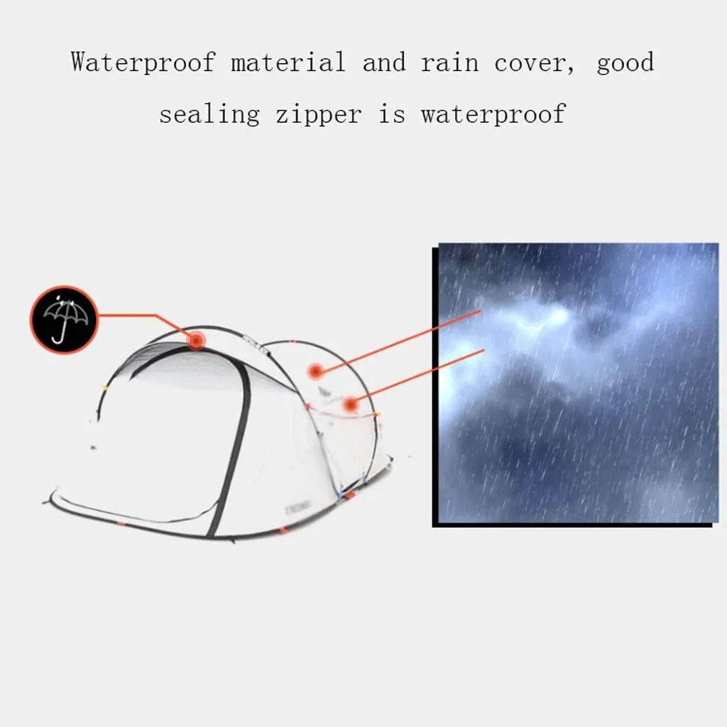 Fully Automatic Double Layer Waterproof Sunscreen Tent Outdoor Individual Four Seasons Ultralight Family Tent