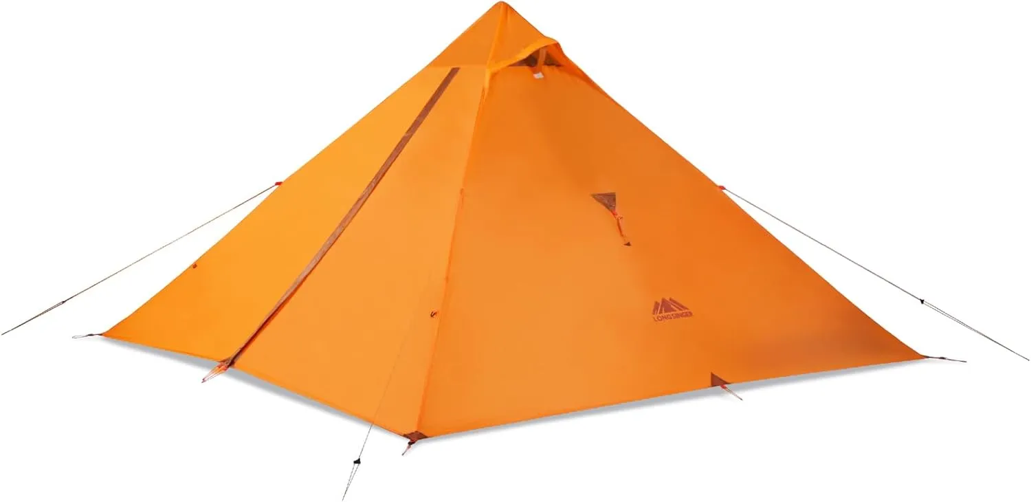 G3 Ultralight Tent 3/4 Season Portable Backpacking Tent for 1-Person 20D Silicon Coated Waterproof Poleless Double Layer Tent for Camping, Climbing, Hiking
