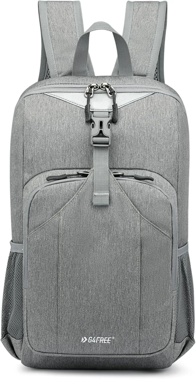 G4Free Mini 10L Hiking Daypack Small Hiking Backpack Cycling Compact Shoulder Backpack Outdoor for Men Women(Light Grey)