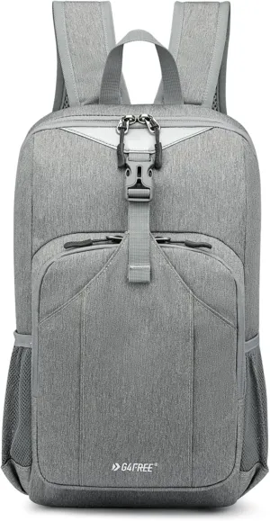 G4Free Mini 10L Hiking Daypack Small Hiking Backpack Cycling Compact Shoulder Backpack Outdoor for Men Women(Light Grey)