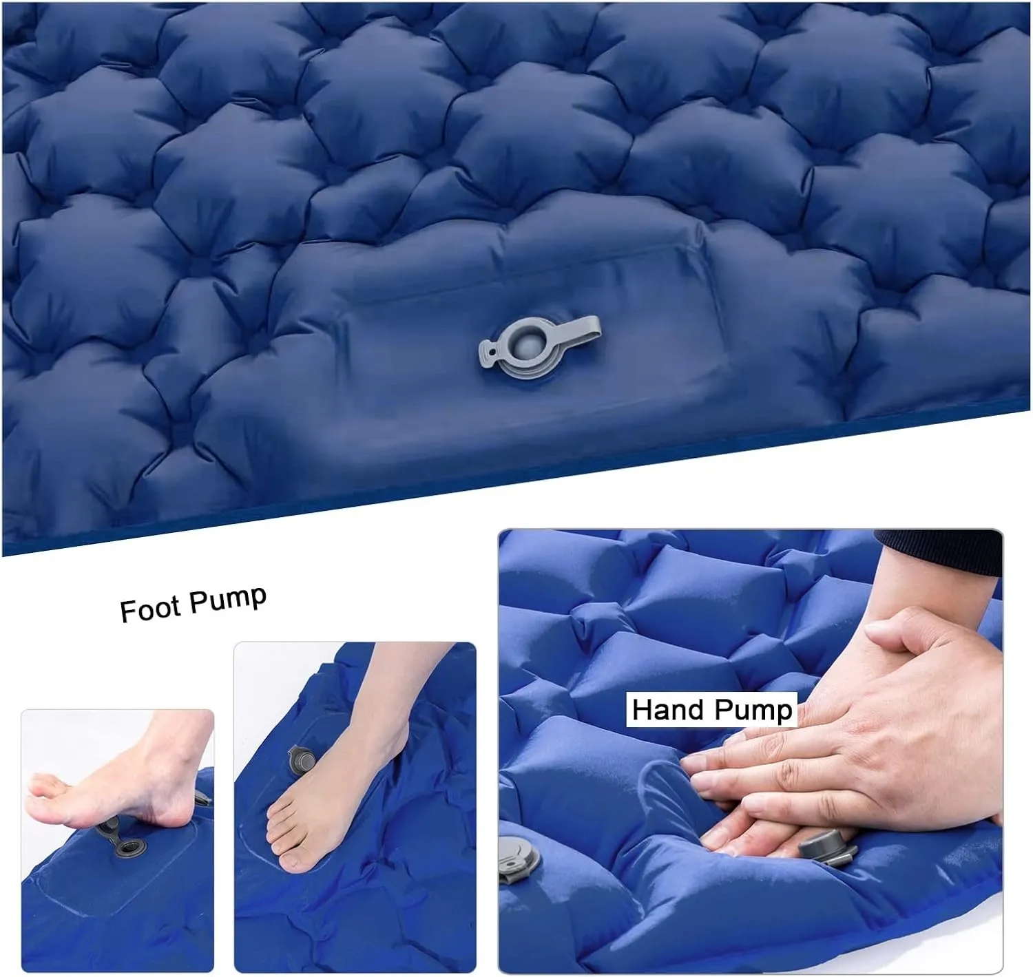 GaRcan Ultralight Sleeping Pad Portable Camping Mat Inflatable Air Mattress Outdoor Hiking Trekking Picnic Sleeping Mat 2 Person (A Two Seat)