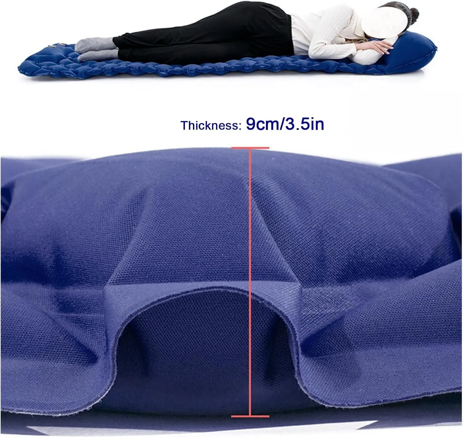 GaRcan Ultralight Sleeping Pad Portable Camping Mat Inflatable Air Mattress Outdoor Hiking Trekking Picnic Sleeping Mat 2 Person (A Two Seat)