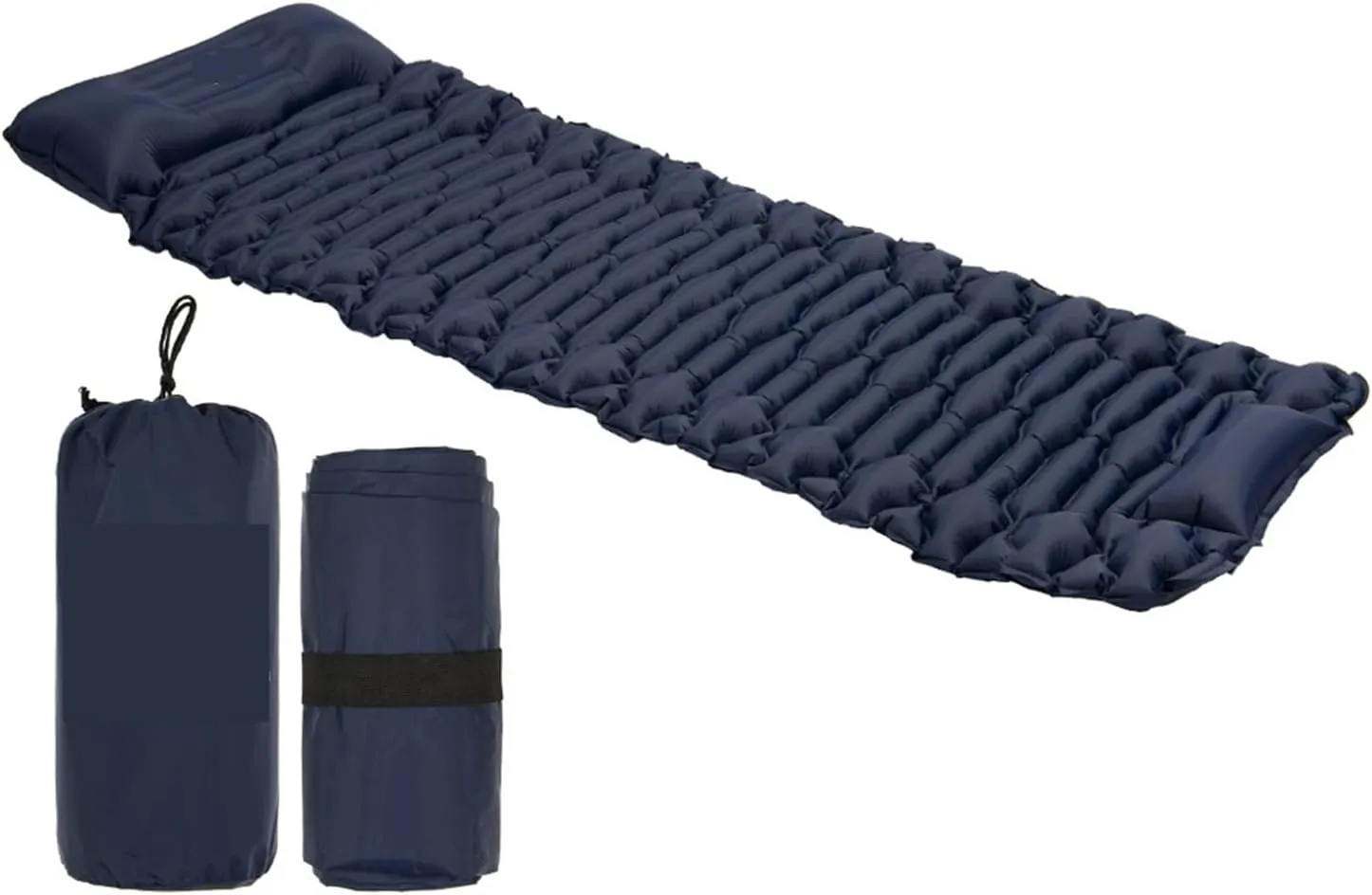 GaRcan Widesea Camping Press-Type Inflatable Mattress Outdoor Sleeping Pad Ultralight Beach Picnic Air Mat Folding Tent (Blue)