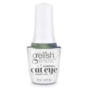 Gelish Aurora Cat Eye Effect Magnet Gel Polish – Reflective Flash Glitter Galaxy, Multi-Dimensional Iridescent Shimmer, Soak-Off, Vegan & Cruelty-Free. (Big Bang For Your Buck, 15mL)
