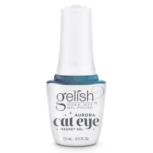Gelish Aurora Cat Eye Effect Magnet Gel Polish – Reflective Flash Glitter Galaxy, Multi-Dimensional Iridescent Shimmer, Soak-Off, Vegan & Cruelty-Free. (Come Sky With Me, 15mL)
