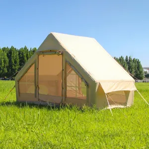 GeRRiT Outdoor Inflatable Tent, Thickened Oxford Cloth Large Space Camping Overnight Travel Equipment Rainproof Small House
