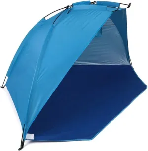 GeRRiT Quick Opening Pop Up Tent Beach Awning Sun Shelter Half-Open Waterproof Tent Shade Ultralight for Outdoor Camping Fishing Picnic Park, Blue