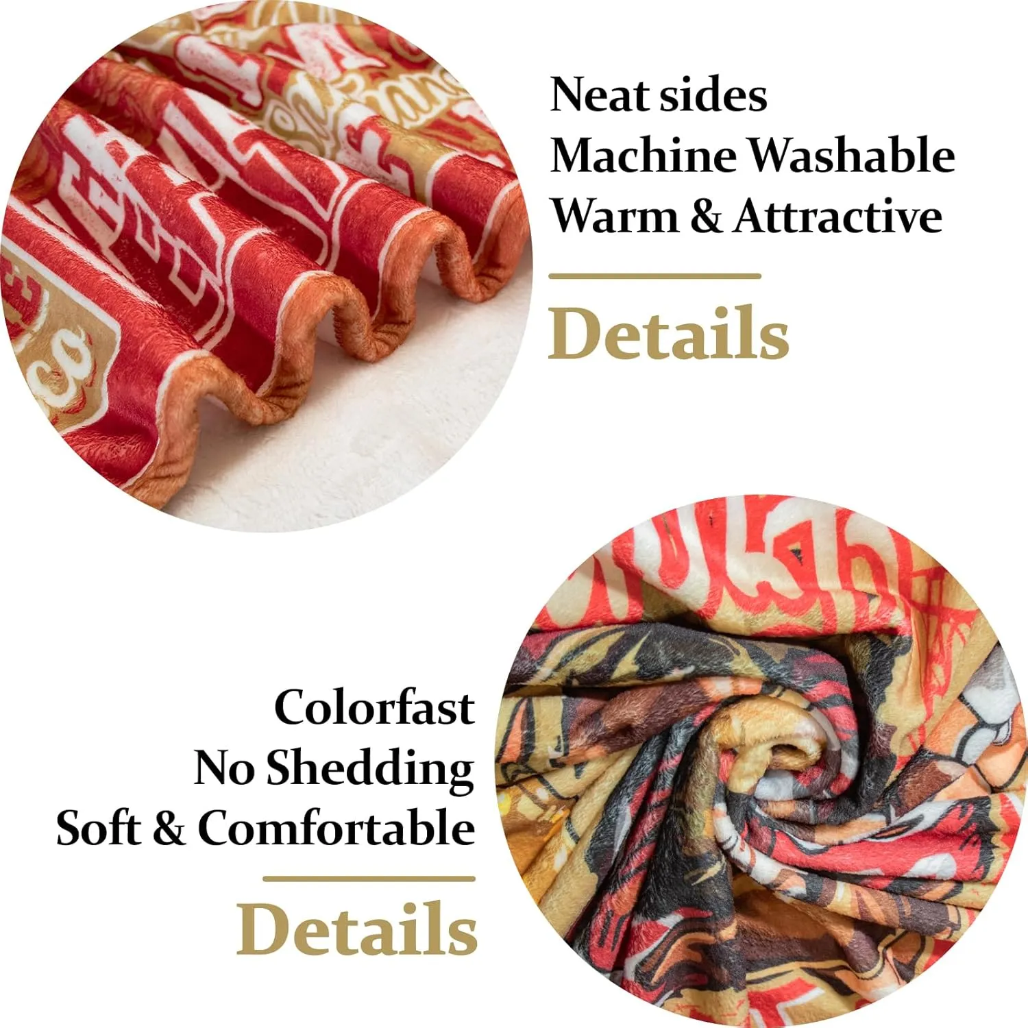 Gifts for Men, Football Gear Throw Blanket, Red Football Team Gifts for Men Women Fans, Sports and Outdoors Blanket for Sofa Bed Chair 60"x50"