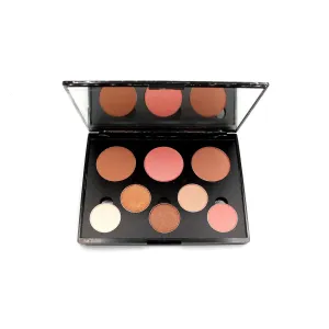 Gold Digger Face & Eye Palette – 9 Multi-Use Shades | Bronzer, Blush & Eyeshadow in Golden Neutrals | Long-Wear Powder Formula | Magnetic Compact