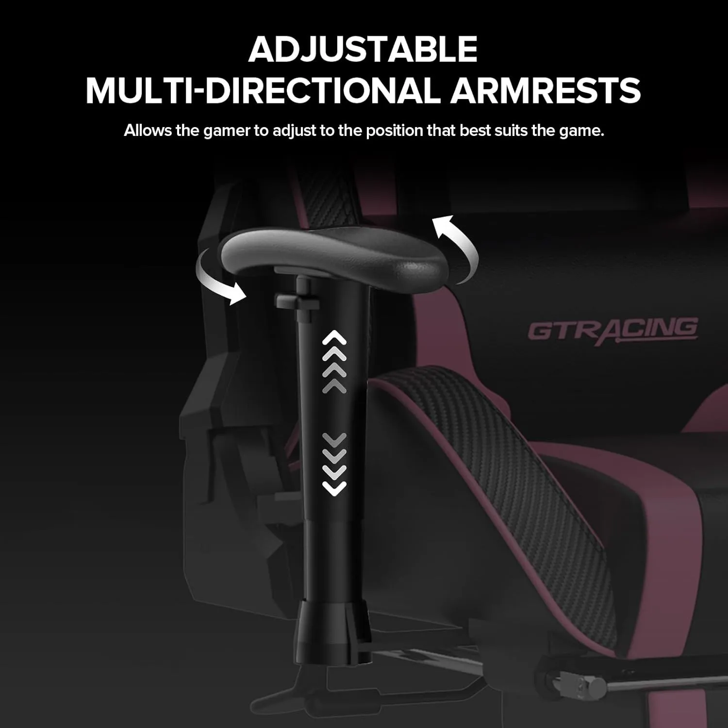 GTRACING Gaming Chair with Footrest Speakers Video Game Chair Bluetooth Music Heavy Duty Ergonomic Computer Office Desk Chair