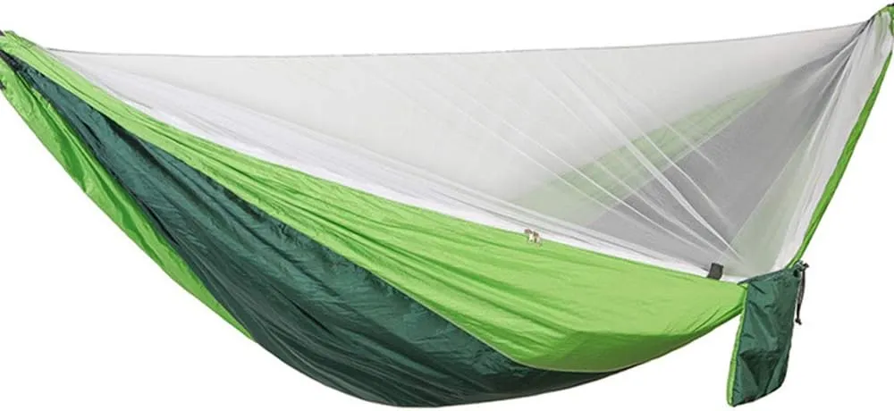 Hammock with Mosquito Net 2 Person Camping, Ultralight Portable Windproof, Anti-Mosquito, for Outdoor, Hiking, Backpacking, Travel