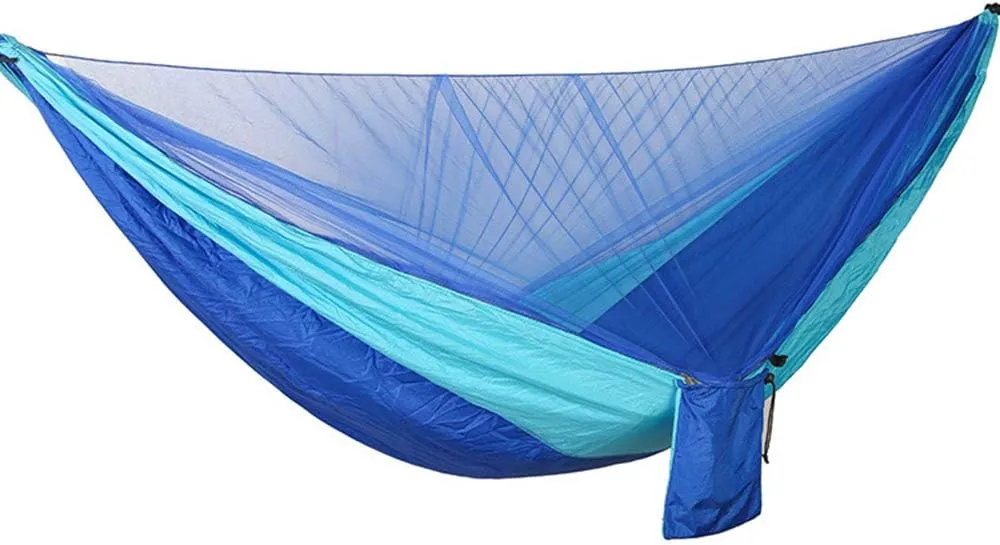 Hammock with Mosquito Net 2 Person Camping, Ultralight Portable Windproof, Anti-Mosquito, for Outdoor, Hiking, Backpacking, Travel