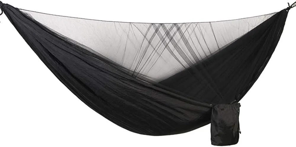 Hammock with Mosquito Net 2 Person Camping, Ultralight Portable Windproof, Anti-Mosquito, for Outdoor, Hiking, Backpacking, Travel