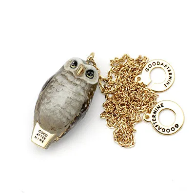 Happy Spotted Owl Whistle Necklace