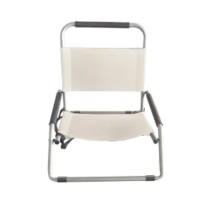 Havana Outdoors Beach Chair 2 Pack Folding Portable Summer Camping Outdoors - Natural