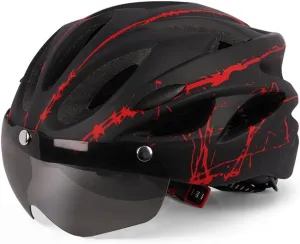 Helmet Cycling Helmet for Adult Men Women Protective Helmet with Magnetic Visor