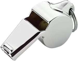 Hero's Pride Standard Issue Whistle - 90 to 100 Decibles - Professional Use, Gold Plating, Sports, Police, Sheriff, CHP, Law Enforcement, Security - 3 Pack