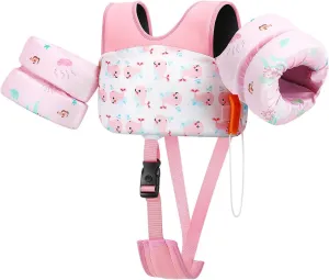 HeySplash Toddler Swim Vest, Toddler Floaties Fit 13-30 Lbs, Puddle Kids Jumper with Adjustable Strap, Pool Float Jacket Arm Floaties Baby Floatie Water Wing, Pool Sea Swimming Aid
