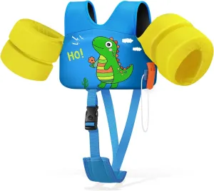 HeySplash Toddler Swim Vest, Toddler Floaties Fit 13-30 Lbs, Puddle Kids Jumper with Adjustable Strap, Pool Float Jacket Arm Floaties Baby Floatie Water Wing, Pool Sea Swimming Aid