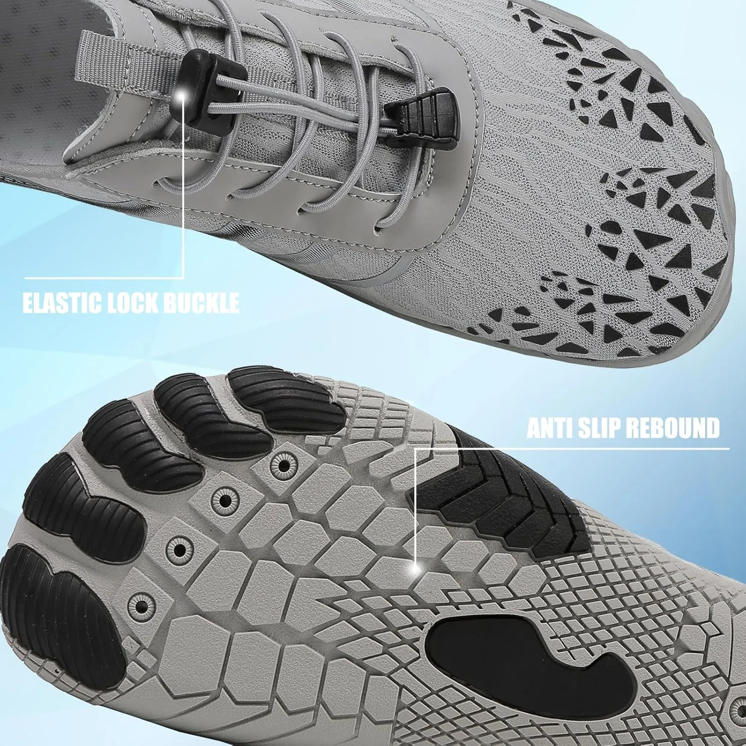 Hike Barefoot Shoes Womens Men,Unisex Barefoot Water Shoes Breathable, Anti-Slip Hiking Footwear for Athletic Wide Toe Shoe Footwear for Hiking, Walking, Running, Yoga, and Water Sports
