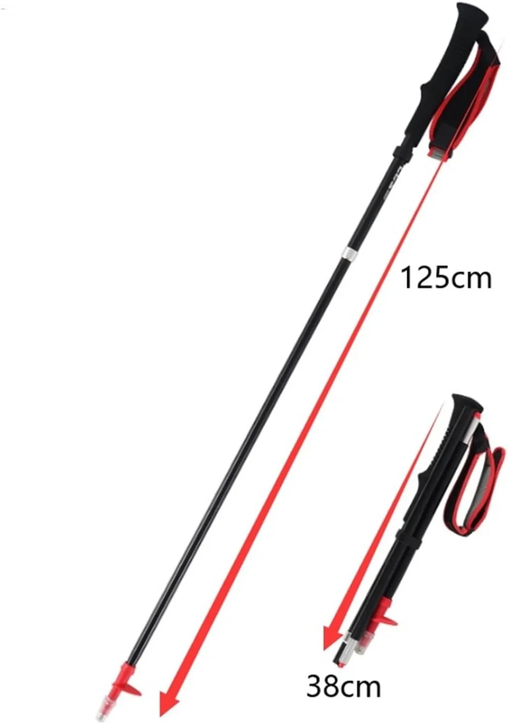 Hiking Trekking Poles Ultralight Aluminum Alloy Trekking Poles Lightweight Strong Hiking Pole for Camping Mountaining Hiking Sticks for Trekking