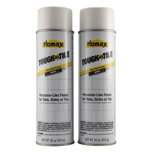 Homax Tub and Tile Refinishing Epoxy One Part Aerosol, White, 32 oz