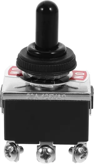 Homoyoyo 203A Heavy Duty Toggle/Off/ON Car Dash 12V DPDT with A0077 for Auto Car Truck Boat Rocker