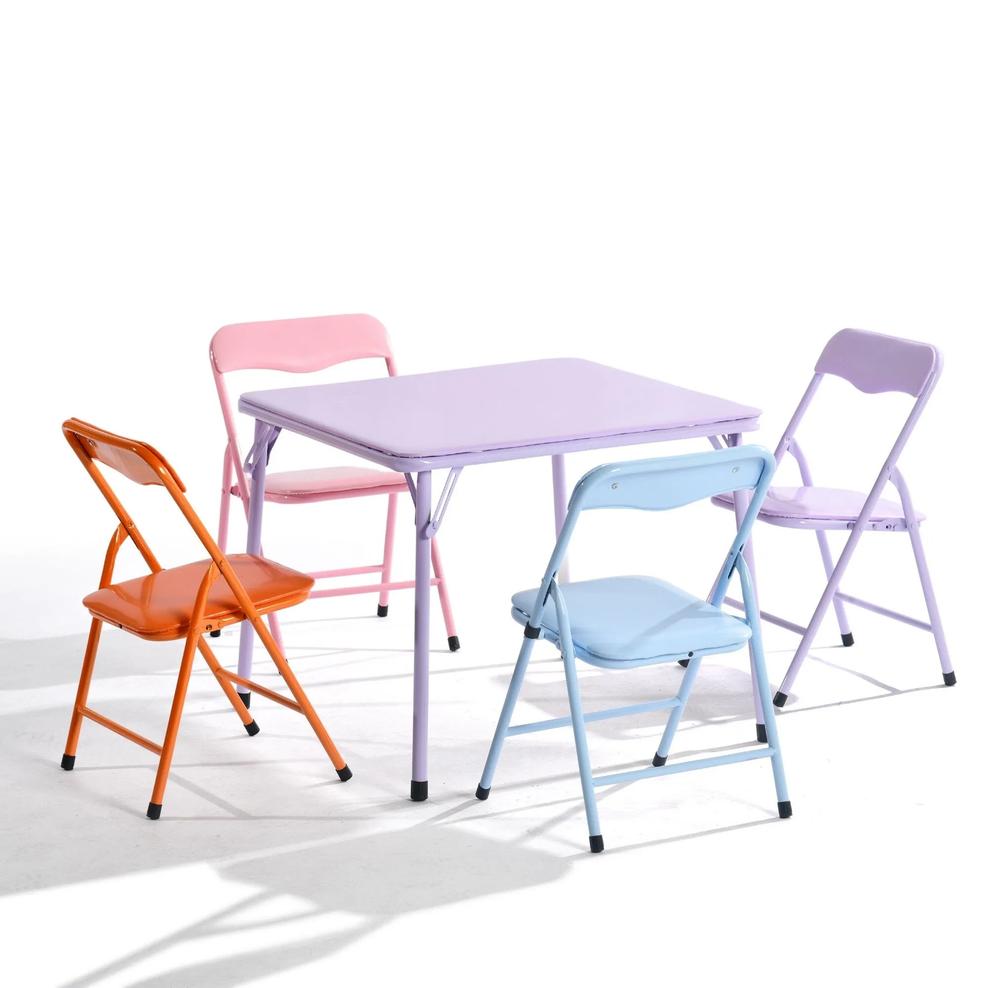 Homy Casa Kids 5-Piece Folding Table and Chair Set